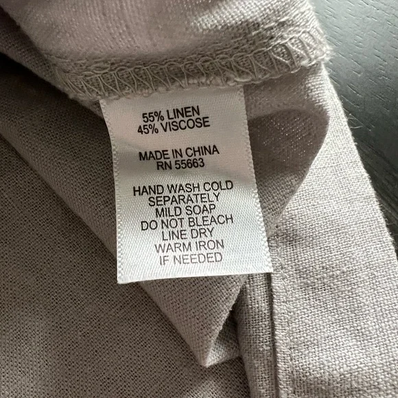 NWT Nicole Miller M Linen-Viscose Shirt Dress - Picture 4 of 8